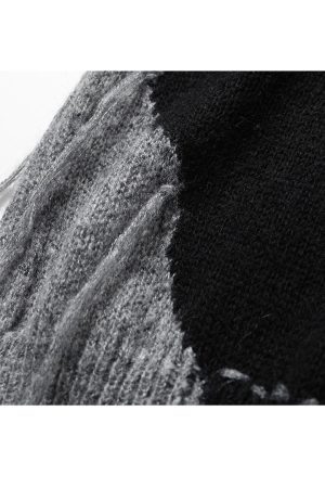 Style Core Aesthetics, New Style Trends Hole Splicing Design Sweater