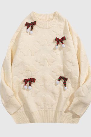 Style Core Aesthetics, New Style Trends Holiday Bow Knit Sweater