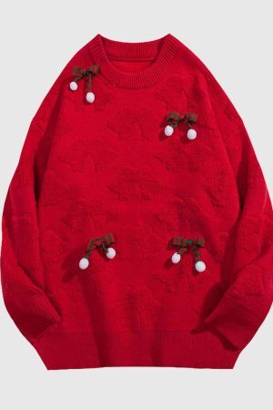 Style Core Aesthetics, New Style Trends Holiday Bow Knit Sweater