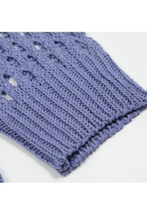 Style Core Aesthetics, New Style Trends Hollow Out Knit Sweater