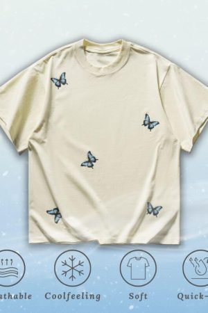 Style Core Aesthetics, New Style Trends Ice Silk Butterfly Tee