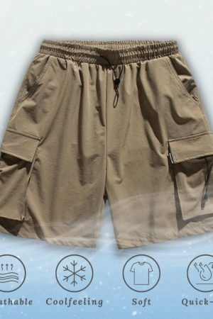 Style Core Aesthetics, New Style Trends Ice Silk Cargo Shorts