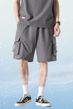Style Core Aesthetics, New Style Trends Ice Silk Cargo Shorts
