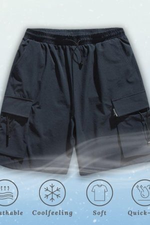 Style Core Aesthetics, New Style Trends Ice Silk Cargo Shorts