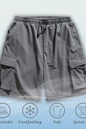 Style Core Aesthetics, New Style Trends Ice Silk Cargo Shorts