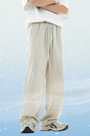 Style Core Aesthetics, New Style Trends Ice Silk Casual Pants