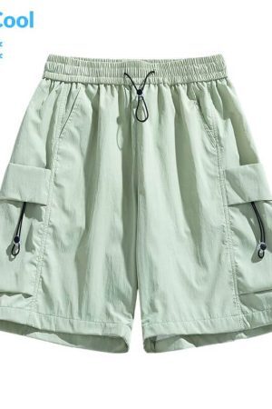 Style Core Aesthetics, New Style Trends Ice Silk Drawstring Shorts