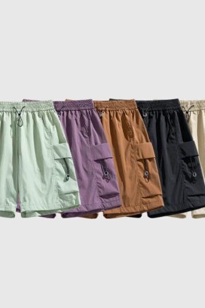 Style Core Aesthetics, New Style Trends Ice Silk Drawstring Shorts