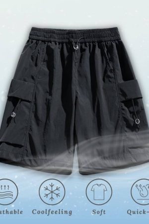 Style Core Aesthetics, New Style Trends Ice Silk Drawstring Shorts