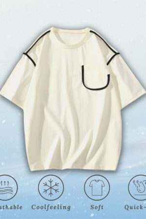 Style Core Aesthetics, New Style Trends Ice Silk Pocket Tee