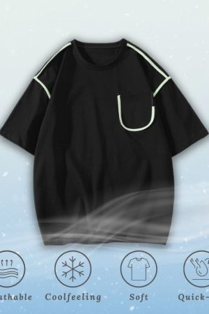 Style Core Aesthetics, New Style Trends Ice Silk Pocket Tee