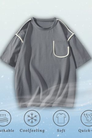 Style Core Aesthetics, New Style Trends Ice Silk Pocket Tee