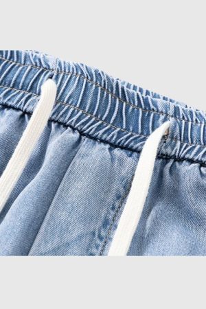 Style Core Aesthetics, New Style Trends Ice Silk Solid Jeans