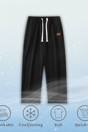 Style Core Aesthetics, New Style Trends Ice Silk Solid Pants