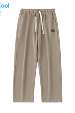 Style Core Aesthetics, New Style Trends Ice Silk Solid Pants