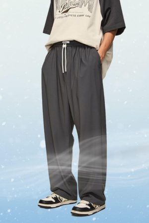 Style Core Aesthetics, New Style Trends Ice Silk Wide Leg Pants