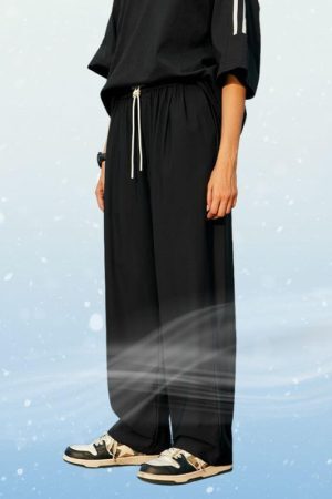 Style Core Aesthetics, New Style Trends Ice Silk Wide Leg Pants