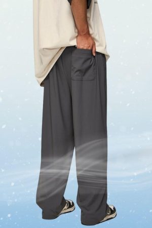 Style Core Aesthetics, New Style Trends Ice Silk Wide Leg Pants