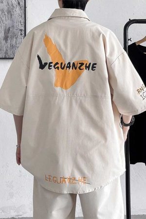 Style Core Aesthetics, New Style Trends Illustrated Shirt Set