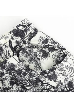 Style Core Aesthetics, New Style Trends Ink Painting Drawstring Pants