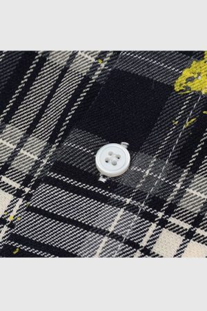 Style Core Aesthetics, New Style Trends Inkjet Gradient Plaid Shirts