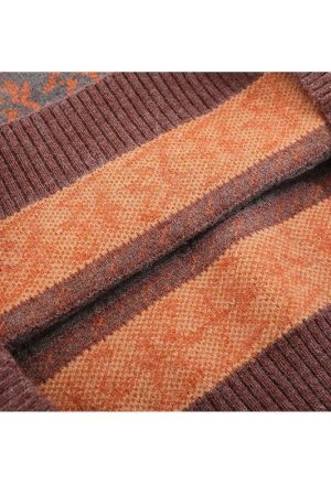 Style Core Aesthetics, New Style Trends Irregular Color Contrast Stripe Pullover