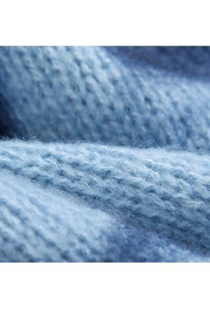 Style Core Aesthetics, New Style Trends Irregular Hem Tie-dye Cropped Cardigan Sweater