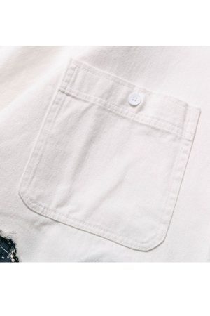 Style Core Aesthetics, New Style Trends Irregular Paisley Patchwork Shirts