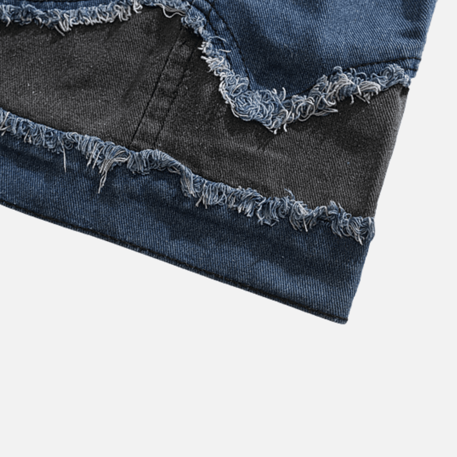 Style Core Aesthetics, New Style Trends Irregular Patchwork Denim Jacket Style Core Aesthetics, New Style Trends Irregular Patchwork Denim Jacket