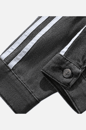 Style Core Aesthetics, New Style Trends Irregular Patchwork Denim Jacket