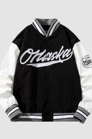 Style Core Aesthetics, New Style Trends Japanese Embroidered Baseball Jacket
