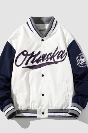 Style Core Aesthetics, New Style Trends Japanese Embroidered Baseball Jacket
