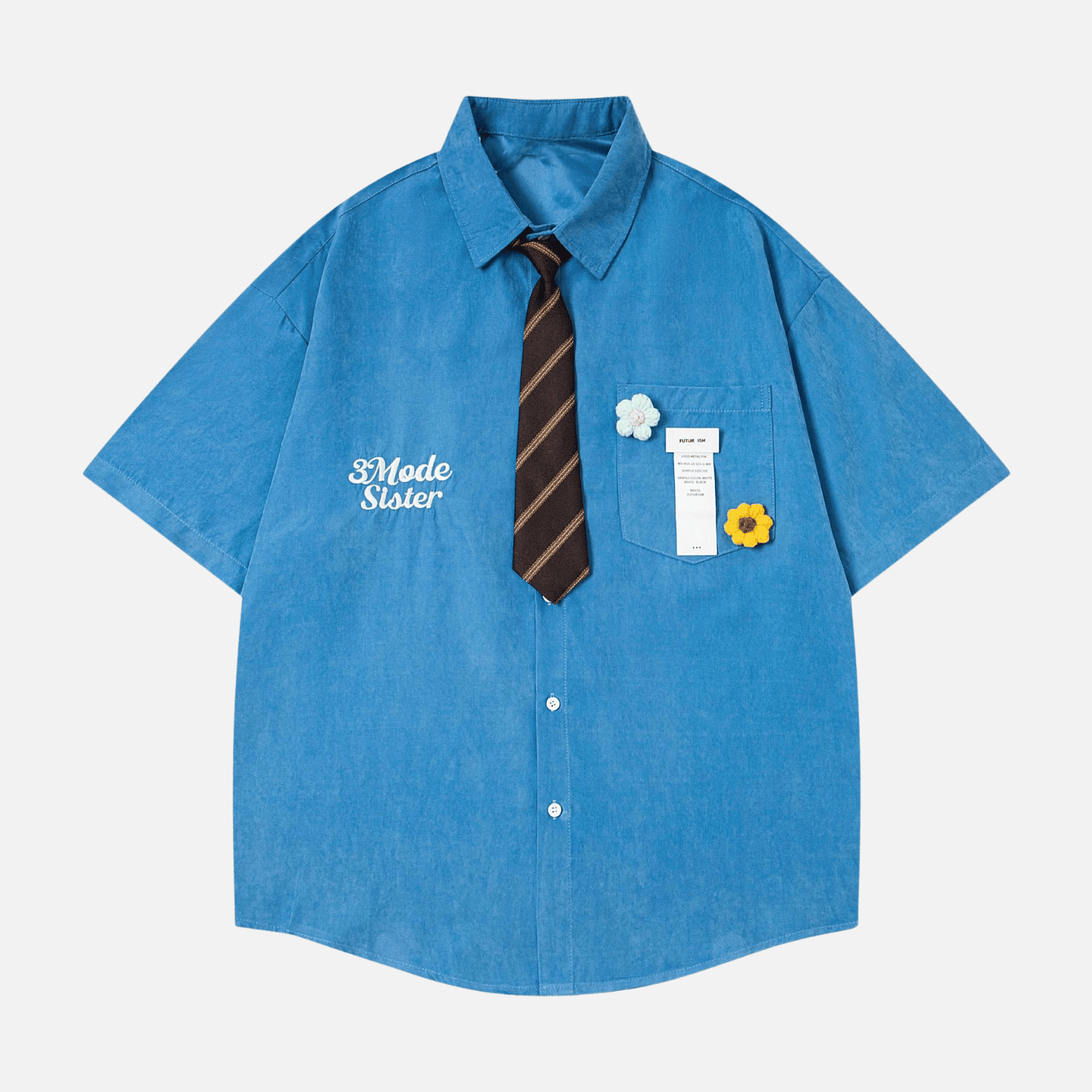 Style Core Aesthetics, New Style Trends Japanese Retro Shirt with Tie