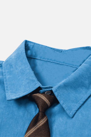 Style Core Aesthetics, New Style Trends Japanese Retro Shirt with Tie