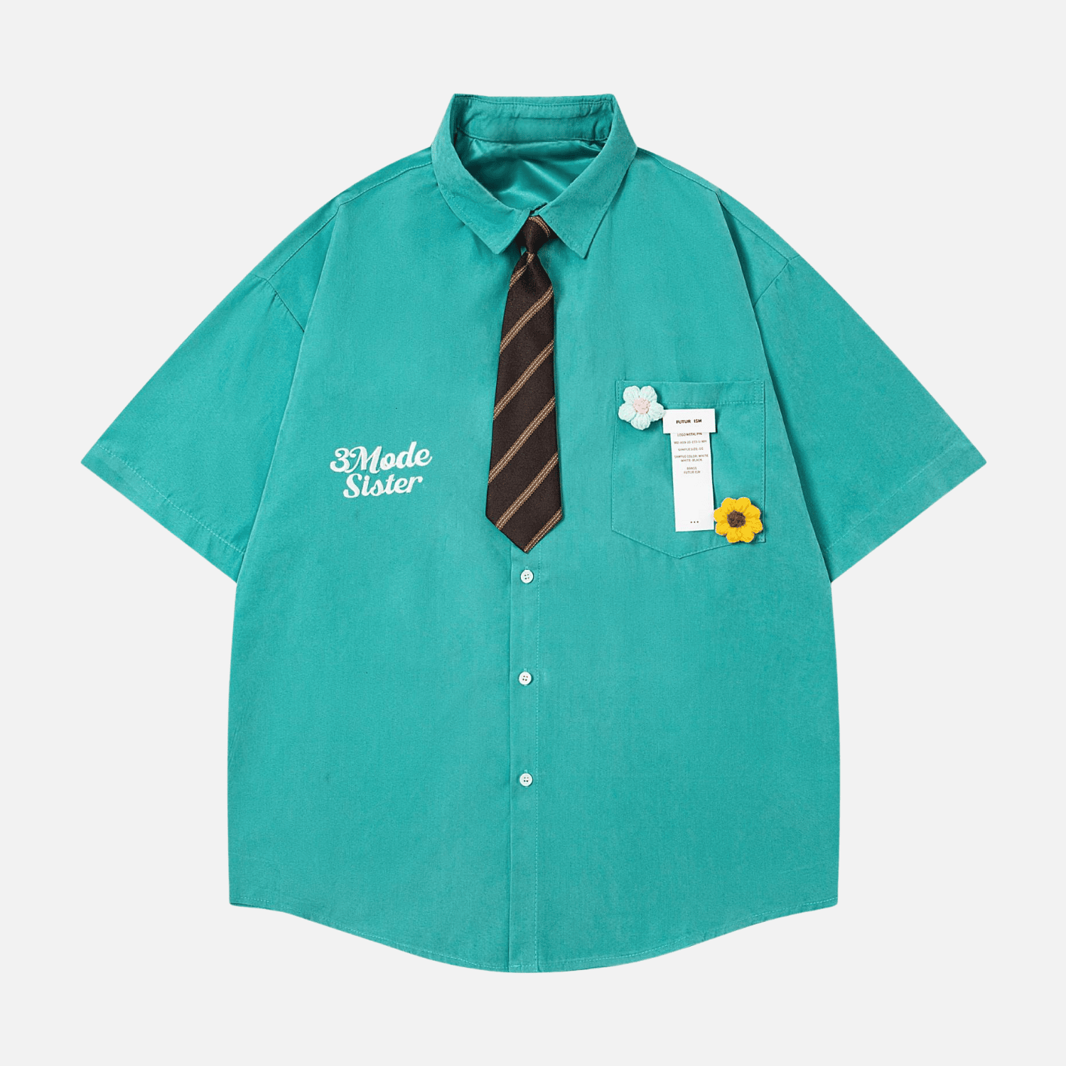 Style Core Aesthetics, New Style Trends Japanese Retro Shirt with Tie Style Core Aesthetics, New Style Trends Japanese Retro Shirt with Tie