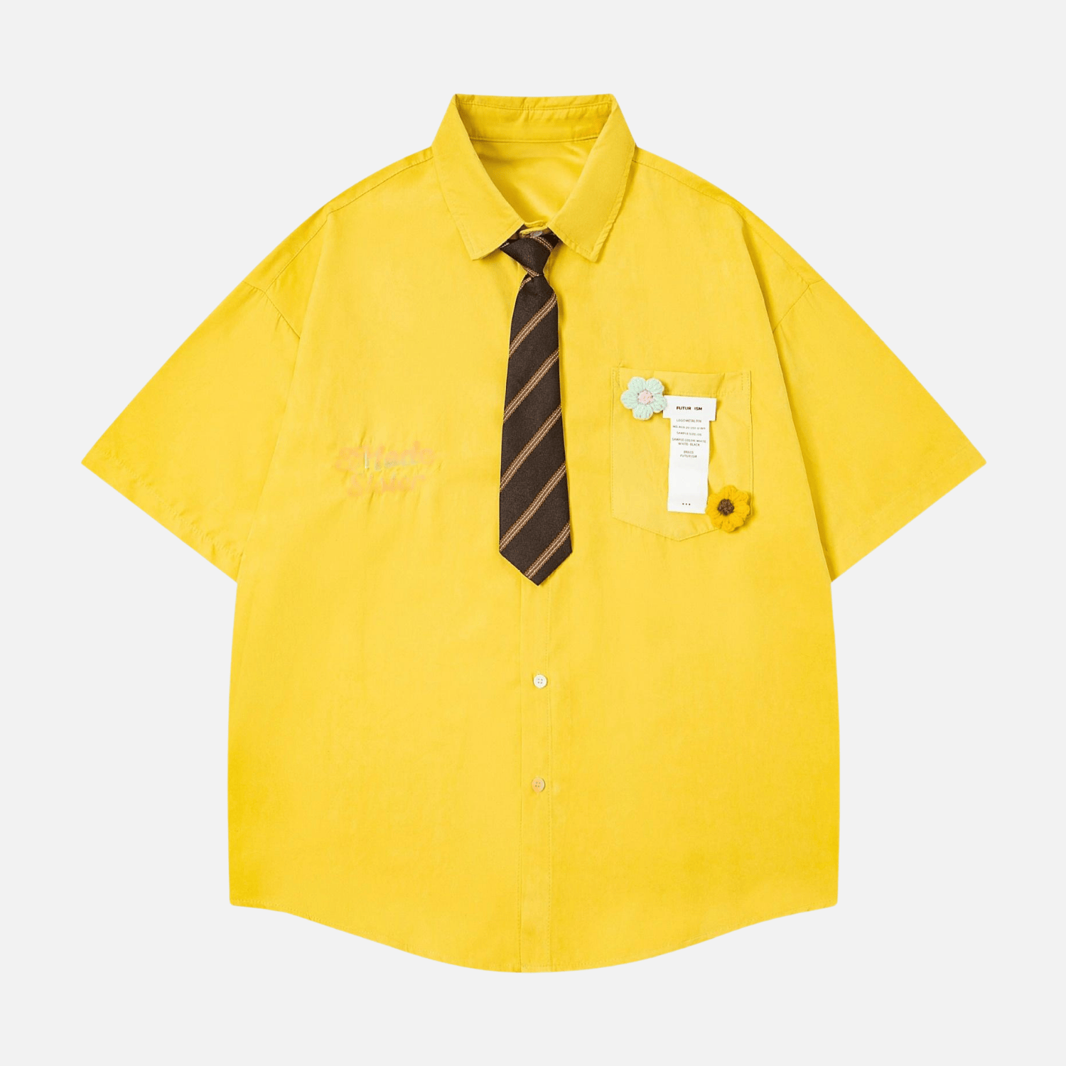 Style Core Aesthetics, New Style Trends Japanese Retro Shirt with Tie Style Core Aesthetics, New Style Trends Japanese Retro Shirt with Tie