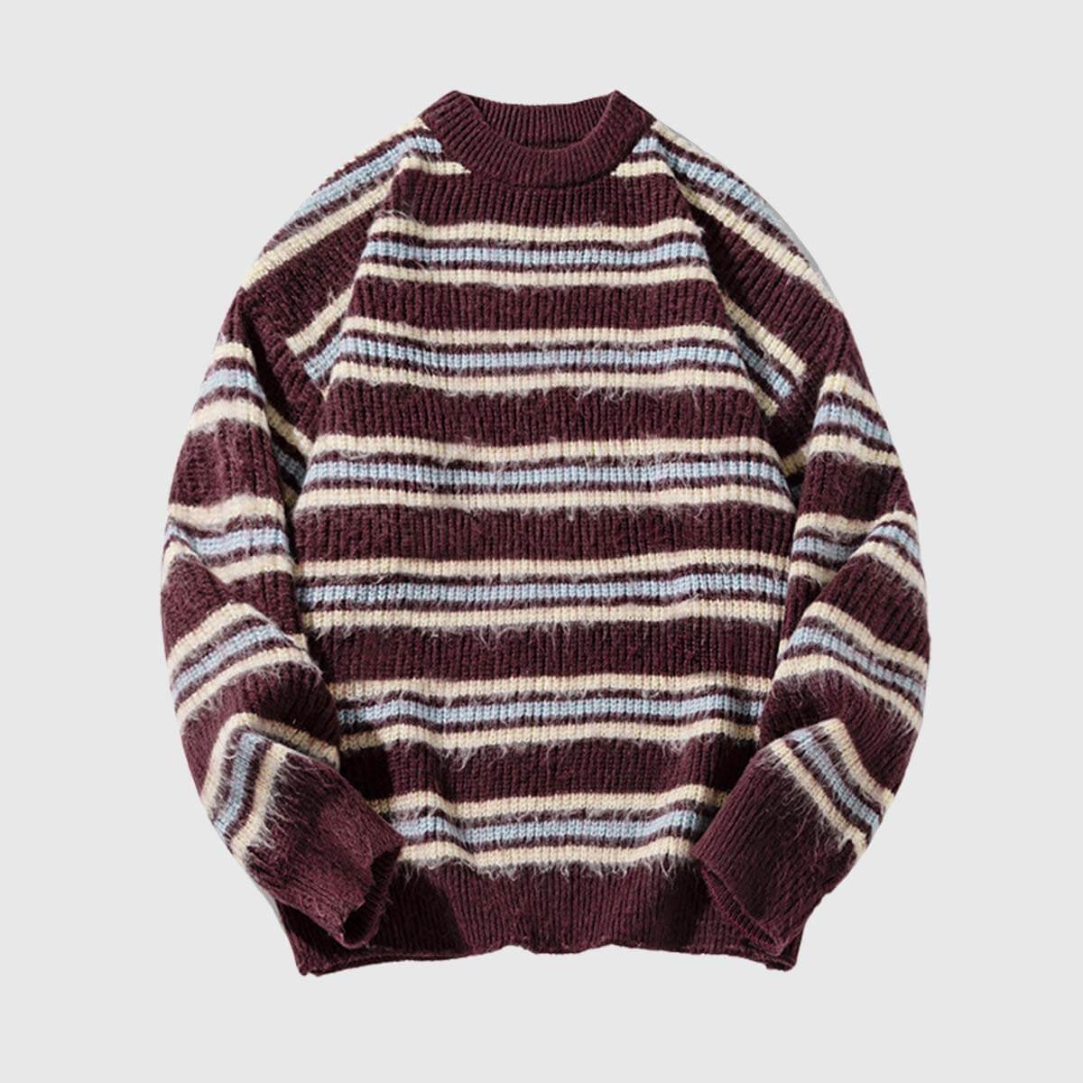 Style Core Aesthetics, New Style Trends Japanese Striped Knit Sweater