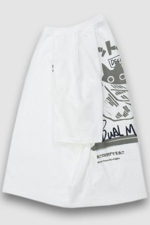 Style Core Aesthetics, New Style Trends Japanese Style Animes Print Tee