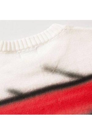 Style Core Aesthetics, New Style Trends Japanese Style Color Gradient Striped Sweater