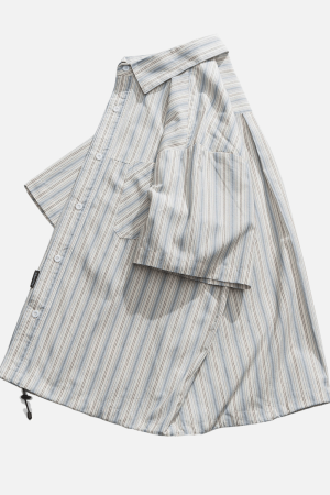 Style Core Aesthetics, New Style Trends Japanese Vintage Cotton Striped Shirt