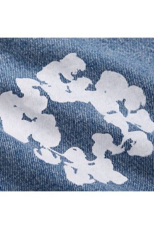 Style Core Aesthetics, New Style Trends Kapok Pattern Printed Jeans