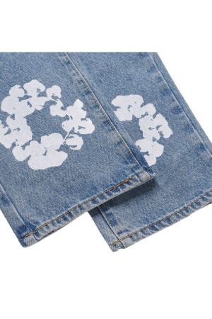 Style Core Aesthetics, New Style Trends Kapok Pattern Printed Jeans