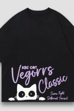 Style Core Aesthetics, New Style Trends KiKi Cat Print Tee