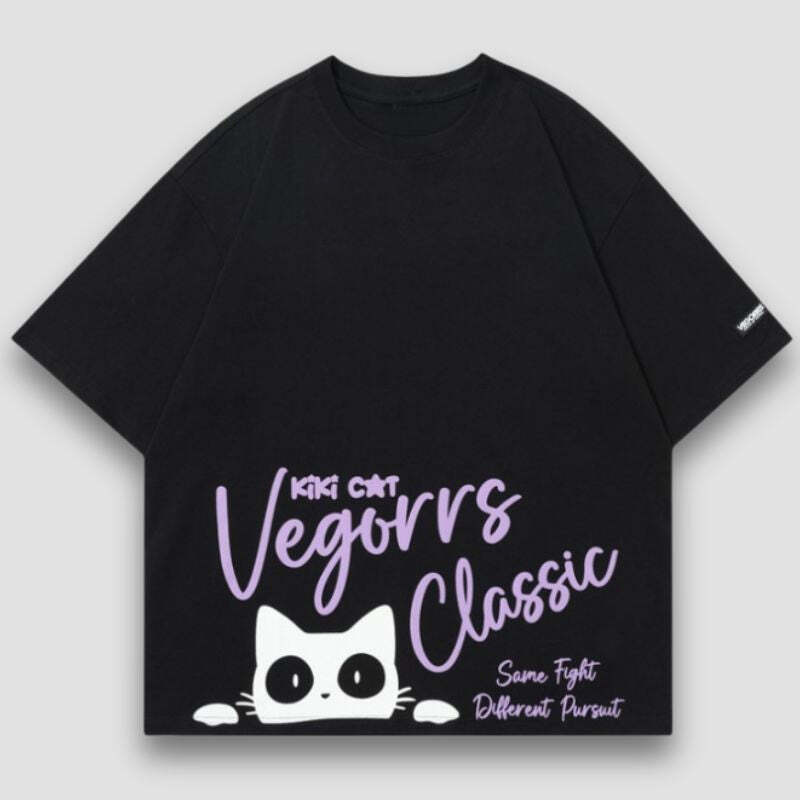 Style Core Aesthetics, New Style Trends KiKi Cat Print Tee Style Core Aesthetics, New Style Trends KiKi Cat Print Tee