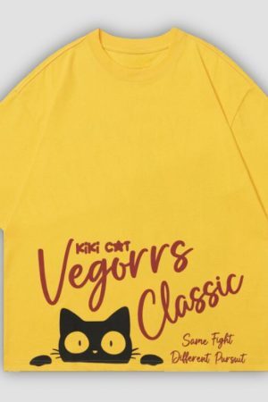 Style Core Aesthetics, New Style Trends KiKi Cat Print Tee