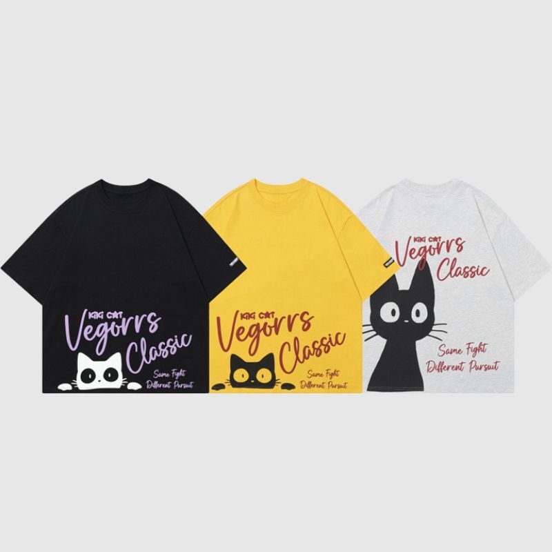 Style Core Aesthetics, New Style Trends KiKi Cat Print Tee Style Core Aesthetics, New Style Trends KiKi Cat Print Tee