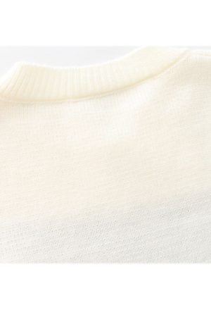 Style Core Aesthetics, New Style Trends Knit Flower & Sheep Pattern Sweater