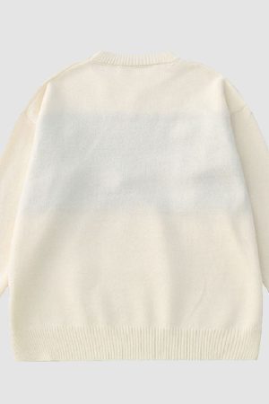 Style Core Aesthetics, New Style Trends Knit Flower & Sheep Pattern Sweater