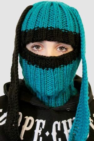 Style Core Aesthetics, New Style Trends Knitted Bunny Ears Design Beanie