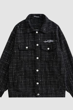 Style Core Aesthetics, New Style Trends Korean Style Trendy Plaid Jacket